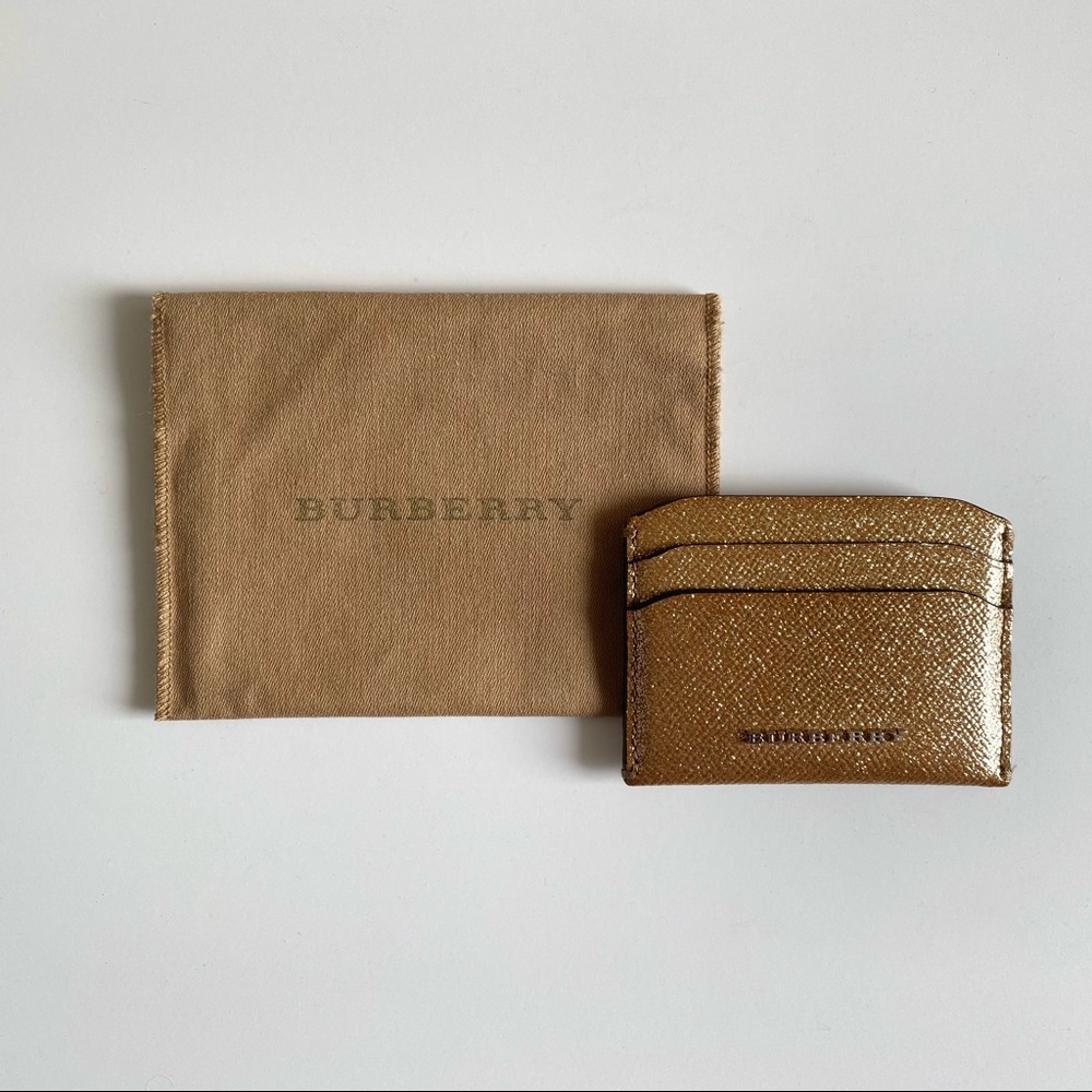*FAIR CONDITION* Burberry Patent Card Holder